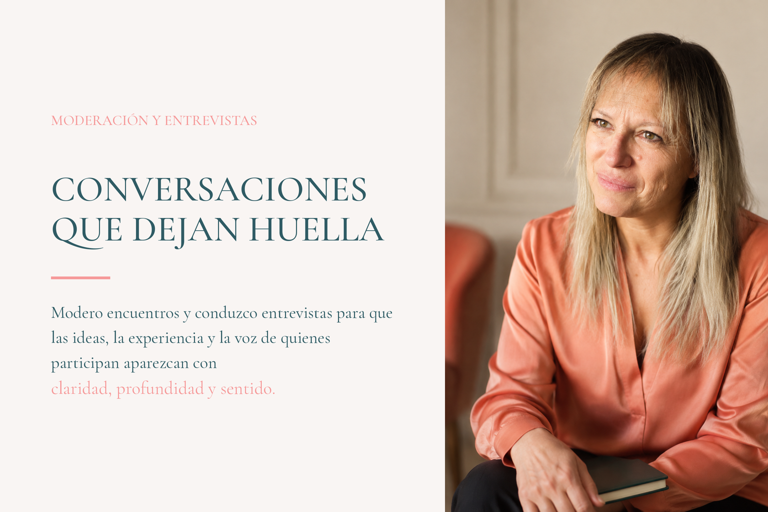 Cristina Sandra durante una conversación