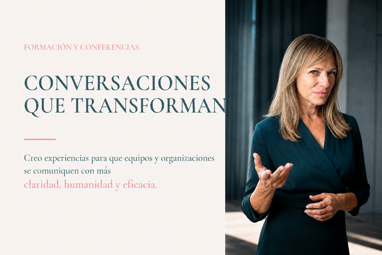 Cristina Sandra durante una formación